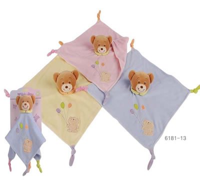 Cuddly toy - Baby Bear Wrap Comforter Blue