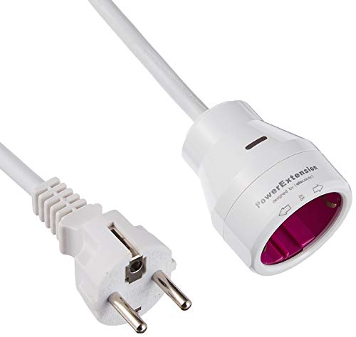 Allocacoc 8002/EUPE5M - PowerExtension 5 m Blanco/Violeta