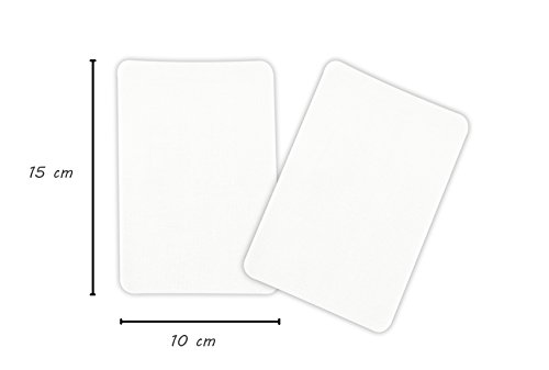 Preisvergleich Produktbild 2er Pack Reparatur Bügelflicken weiss