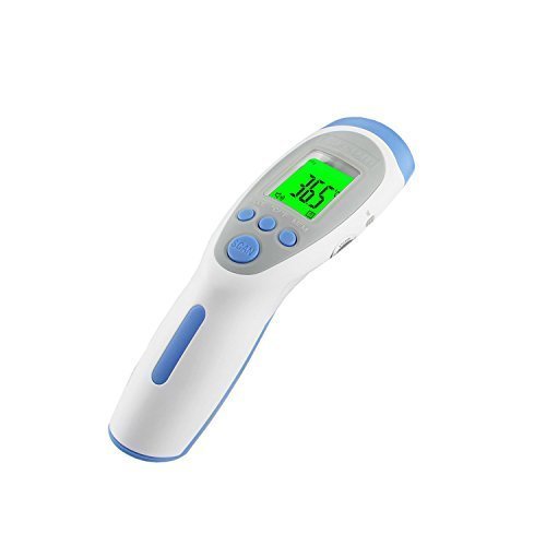 Rycom Forehead Non-touch Infrared LCD Thermometer 100% Safe Baby Thermometer Baby Fever Body Medical Thermometer For Infant Children Adult