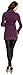 Zeta Ville Women's Maternity Stretch Warm Knit Bodycon Tunic Bolero Neck - 402c (Purple, UK 8/10)