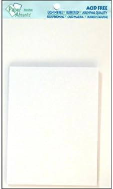 Paper Accents Card &amp; Envelope 4.25x 5.5 10pc Glossy White