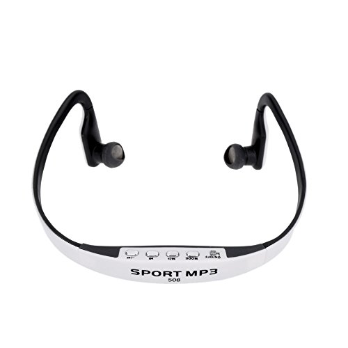 Andoer® Portátil Deporte Auriculares Inalámbrico TF Radio FM Manos Libres Reproductor de MP3 de la Música con Mini Puerto USB