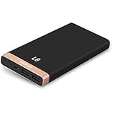 iMuto 10000mAh Portable Charger Power Bank External Battery Charger, Ultra Slim Design with Smart LED Digital Display 2.4A 2-Port USB Output Battery Pack for iPhone 8 7 , iPad, Nintendo Switch, Samsung, and More - Black