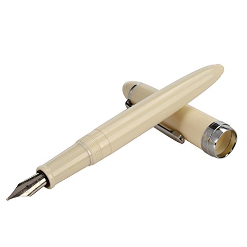 WalshK Mode Jinhao 992 Spirale Transparent Buntes Büro Fine Nib Füllfederhalter NEU für Office Students School (Weiß)