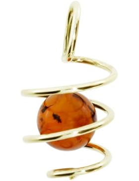 InCollections Damen-Anhänger 333/000 Gold mit Bernstein 1000103149L100