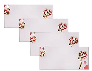 Taarmi Art Shagun Envelop,Envelope For Baby Shower,Envelope For Goad Bhari,Envelope For Gift Multicolor (Pack of 4)