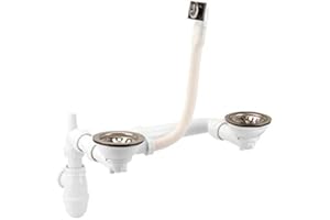 Nicoll - Vidage Complet Manuel chromé pour éviers 2 bacs - 0224316