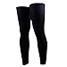 Produktbild J * MYI Erwachsene Sport Fahrrad schwarz RADSPORT Beinlinge Sonnenschutz UV-Schutz Bein Kniebandage Wrap schwarz M