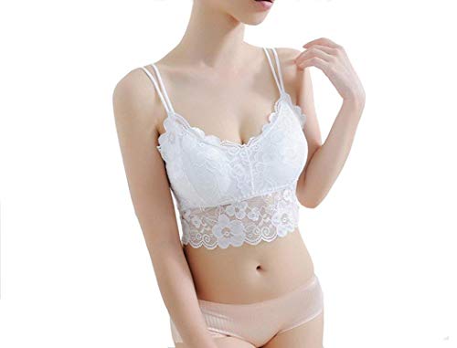 The Purple TreeWomen Padded Floral Lacy Bralette - 1 pc, Crop Top, Vest Bustier, Beach Tops, Everyday Bra