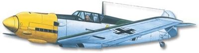 MESSERSCHMITT ME109E RUBBER POWERED BALSA MODEL KIT 14 YEARS &amp; OVER