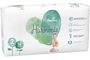 Pampers Couches Harmonie Taille 2 (4-8Kg) x39 (lot de 2 soit 78 couches)