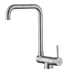 Fregadero de la cocina sin enfriador de ventanas Faucet 304 Acero