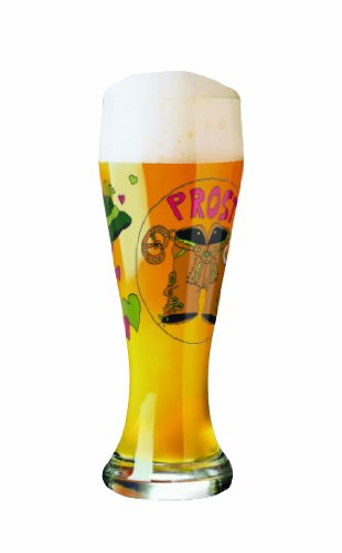 détail Ritzenhoff Verre à Bière Weizen avec Sous Verre, 500 ml, Design 2010, Djamila Fierek, 1020123