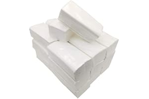 SANJOMA CHEMICAL SOLUTIONS 3000 Toallas Secamanos Plegadas Zig Zag - Papel Laminado Doble Capa Suave y Absorbente - 20x20cm para Dispensadores