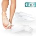 Produktbild MB-Balance 6x Hallux Valgus Zehenspreizer - inklusive Sport-Paar - Hallux Bandage aus Soft-Gel Silikon - Korrektor in Universalgröße - BPA frei