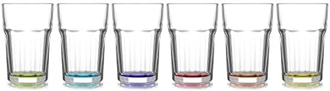 ARA coloured long glass soft drink cocktail party glassware 360cc