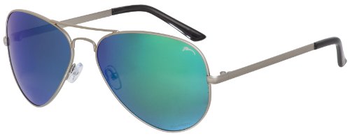 Gafas de Sol Mujer Hombre Unisex Drago RELAX/R2290-91/POLARIZADO/Espejo (Plata / Verde Revo Espejo POLARIZADO R2291C, 62)