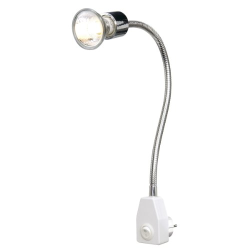 spécification SLV 146632 Applique murale flexible Plug Dio Flex en aluminium et polycarbonate avec prise pour ampoule GU10 230 V max. 50 W longueur 44,5 cm