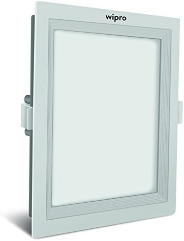 Wipro D721030 Garnet 10-Watt Wave Slim Panel Light (Warm White, Yellow, Square)