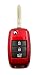 Produktbild CK+ Kia ABS Hülle lackiert für Auto-Schlüssel Key Cover Case Etui für Picanto Rio Ceed Optima Carens Sportage - Rot