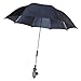 STROLLER BUGGY PRAM PARASOL UMBRELLA - IT FITS TO MOST PRAMS - VERY SIMPLE TO ATTACH WITH SCREW TYPE FITTING TO FRAME - UMBRELLA CAN BE SIMPLY ADJUSTED INTO POSITION - PERFECT FOR BABIES AND INFANTS TO KEEP THE DRY AND PROTECTED (PACK OF 1, BLACK)