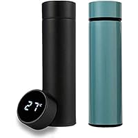 GLUN Smart Vacuum Flasks Stainless Steel LED Temperature Display Bottle 500ml for Coffee, Water etc
