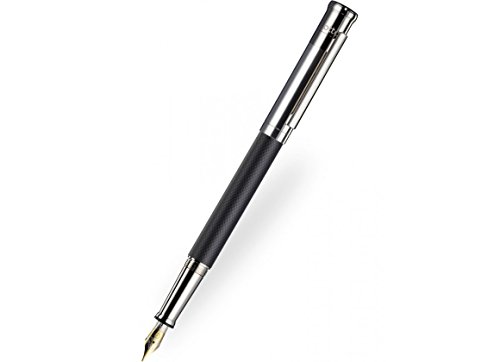 Otto Hutt Design 04 Fountain Pen Square Guilloche Matt Black - Medium
