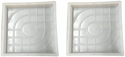Carreguard 2PCS Concrete Slabs Brick Path Garden Paving Maker Mould (25 x 25 x 4 cm)