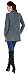 Zeta Ville - Women's Maternity Waterfall Knit Coat Wrap Cardi Lightweight - 335c (Graphite, UK 14/16)