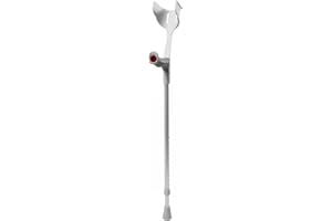 REBOTEC pulox - Magic-Soft - forearm crutch with soft-grip - max. 130 kg - single (1 pc.) - Gray