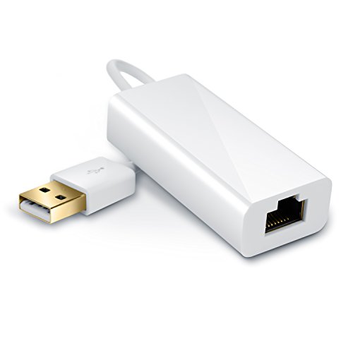 CSL - Adaptador de red USB 2.0 | PC / Mac / Linux | Gigabit Ethernet RJ45 de 10/100 Mbps | blanco