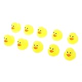 MagiDeal 10 Stück Baby Badespielzeug Quietscheente Gummiente Gelbe Enten