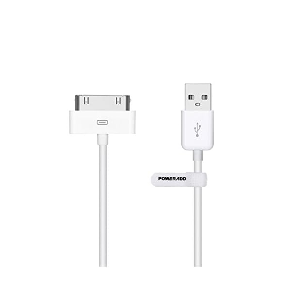 POWERADD [Apple MFi Zertifiziert Apple Synchronisieren und Laden Kabel mit 30 Pin Anschluss Fuer iPhone 4S 4 3GS, iPad 2 3, iPod Touch 2 3 4, iPod Nano 6