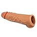 Produktbild VOSSA Super Soft Silicone Penis Sleeve Extender Condom Reusable Condoms,Adult Toys Vibrator Sex Toys4 Man,Condom SM Bullet Vibrátor Wand Massager Strap On,Anal Plug Dildos Vibrator Brown