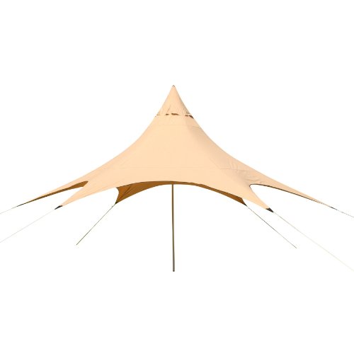 10T Captiva 6 – Schirm-Sonnendach 31m² Hexagon mit Aufstellstange wasserabweisend 90% UV-Schutz - 9