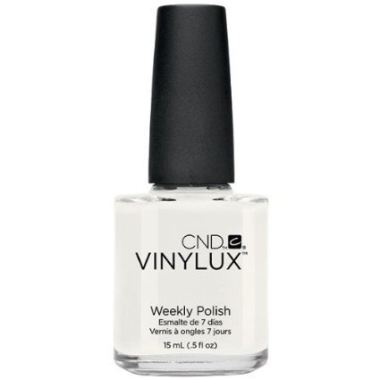 108 CND - VINYLUX CREAM PUFF Weekly Polish Bright White Nail Coat Manicure 0.5oz