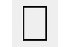 Alison Kingsgate 80X60CM BLACK Picture Mounts for 50X70CM Aperture - Precision Cut Cardboard Photo Mounts - Ideal for Posters, Prints & Certificates - Available in A1(A2) To 100X70CM(90X60CM)