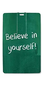 SmartNxt Credit Card Shape 8GB Designer Pen Drive ||Green||Quotes/Messages||Life Quote