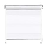 Vormontiert - Montage in wenigen Sekunden möglich! Seitenführung hält das Rollo dicht am Fenster!