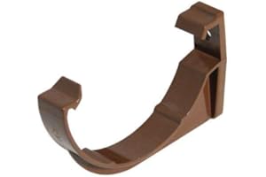 3 X RKM1BR Brown 76mm Floplast Miniflow Fascia Brackets76mm (Only for Floplast Miniflo) for shed, Porch, Conservatory, Out Building, etc NOT for Standard House guttering