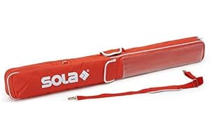 Borsa per Livelli di Spirito Imbottito di Wfix | Protettiva per Sola Livella ad Acqua | con Tasca Esterna per Accessori - rosso, 180