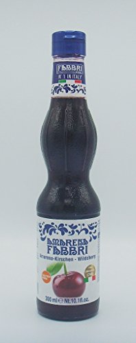 Preisvergleich Produktbild FABBRI Sirup Amarena-Kirschen wildcherry 300ml Glasflasche - glutenfrei