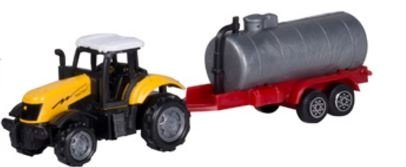 Preisvergleich Produktbild Traktor mit Gierton Gelb 41 cm