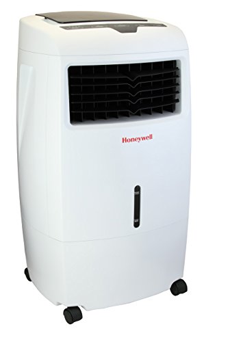 Honeywell Verdunstungsluftkühler, mobiles Klimagerät, kühlt und reinigt die Luft bis 28 m², Fernbedienung, 25 LWassertank, energieeffizient, weiß, CL25AE - 3