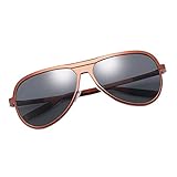 Men Women Polarized Designer Fashion Sports Sunglasses for Baseball, Cycling, Fishing, Golf, Superlight Frame - Tea, as described