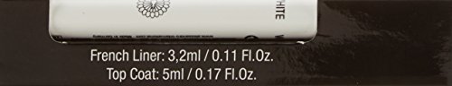 alessandro Effektlack French Liner Set weiß, 1er Pack (1 x 8,2 ml) - 6