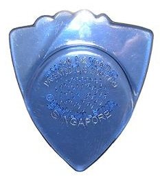 6 Awe-in-One Rock Licks Clear Blue PolyPlus Plectrum - Icy Tone