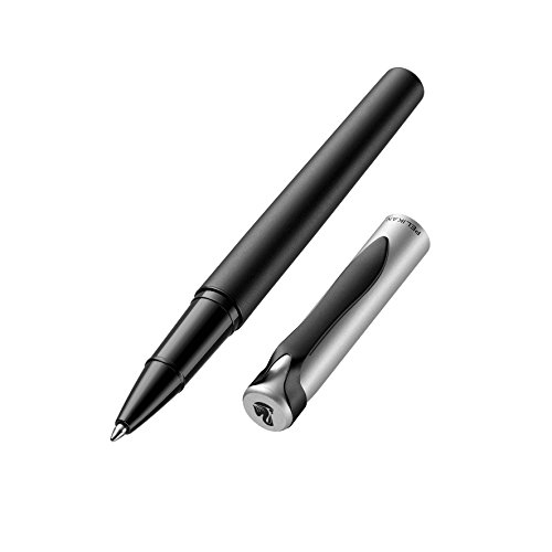 Pelikan 929711 Stola II Tintenroller in Röhrenetui, schwarz/silber
