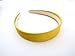 Wide Satin Headband Hair band Alice Band (Yellow)